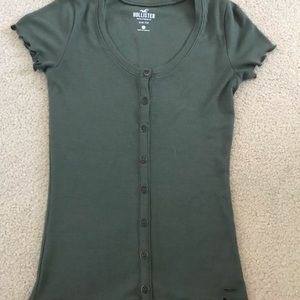 Hollister Olive Slim Tee